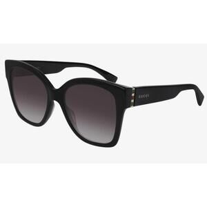 Gucci GG0459S Butterfly Sunglasses – Black Frame with Gradient Grey Lenses